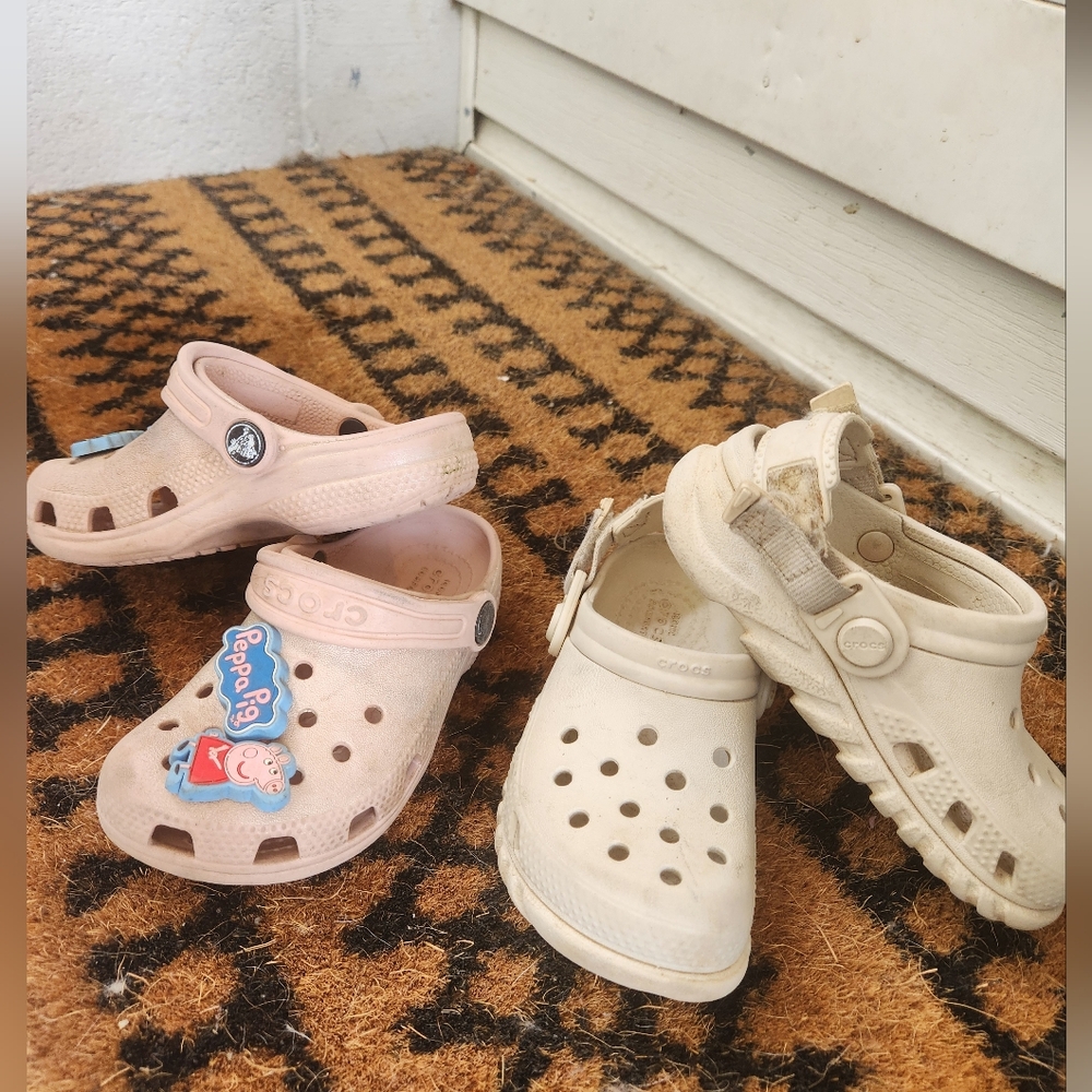 Duet Max II 9T Bone Crocs & Classic Pink 9T Crocs